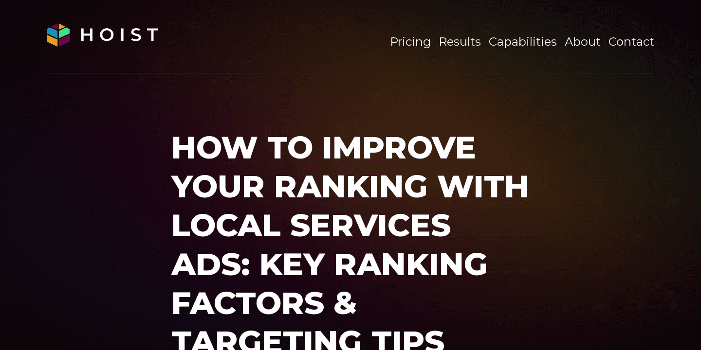 How to Improve Your Ranking with Local Services Ads: Unlocking Success ...