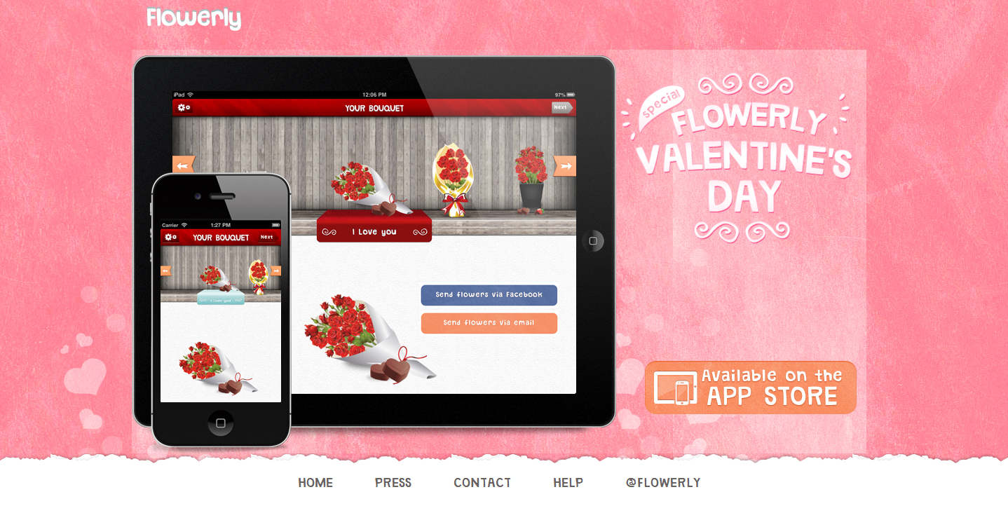 flowerly-app-landing-page